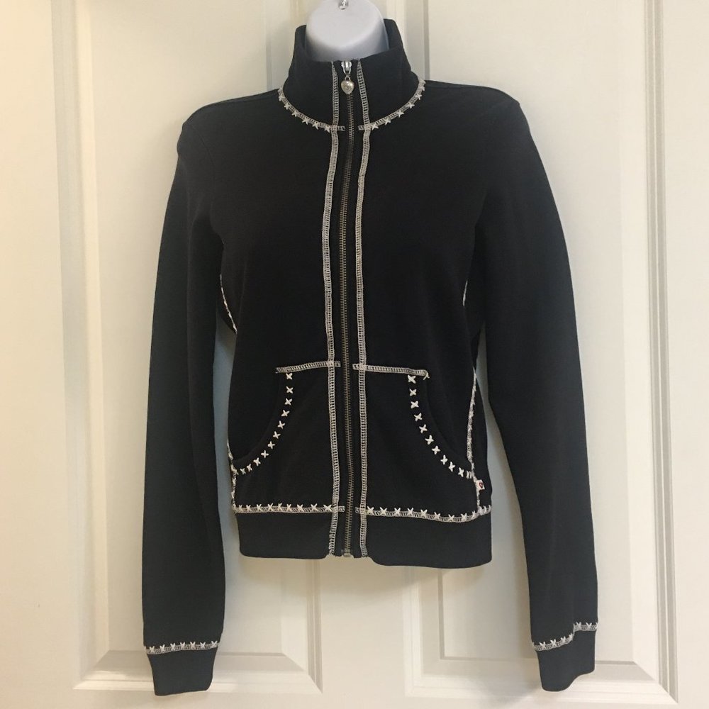 Twisted Heart zippered top/jacket, size S